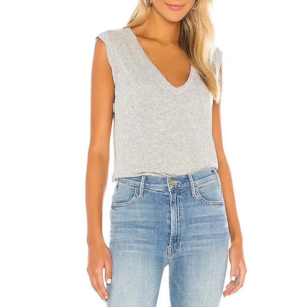 We The Free | Dreamy Tank Top Size XL Gray Sleeveless Free People
